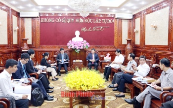 Tổ chức thúc đẩy ngoại thương Nhật Bản tại TP. Hồ Chí Minh làm việc tại Bình Phước
