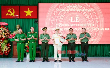 Thượng tá Nguyễn Chí Toàn được bổ nhiệm Phó Giám đốc Công an tỉnh Bình Phước