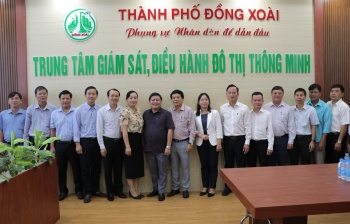 Bac Lieu city visited, learned experience in building a smart urban city in Dong Xoai city