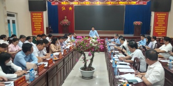 Bí thư Tỉnh ủy làm việc với Ban Thường vụ Thị ủy Chơn Thành