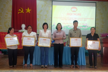 Ủy ban MTTQ Việt Nam huyện Đồng Phú dẫn đầu công tác mặt trận khối huyện