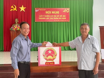 86,04 % cử tri xã Bù Nho đồng ý thành lập thị trấn Bù Nho