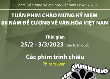 80 năm Đề cương về văn hóa Việt Nam (1943-2023): Tuần phim chào mừng kỷ niệm 80 năm Đề cương về văn hóa Việt Nam