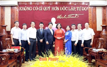 Đoàn Văn phòng Kinh tế và Văn hóa Đài Bắc tại TP. Hồ Chí Minh đến thăm, làm việc tại Bình Phước