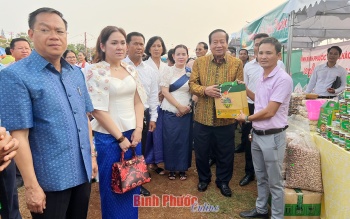 Bình Phước tham gia Hội chợ triển lãm thương mại tại Campuchia