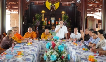 Sở Nội vụ làm việc với Ban Trị sự Giáo hội Phật giáo thị xã Bình Long