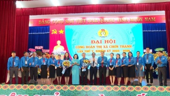 Liên đoàn Lao động Chơn Thành tổ chức Đại hội Công đoàn nhiệm kỳ 2023-2028