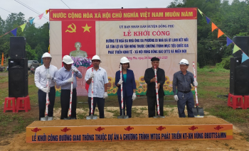 Khởi công xây dựng tuyến đường Ba Phương - Út Linh