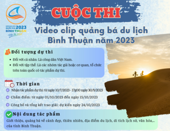 Cuộc thi video, clip quảng bá du lịch Bình Thuận năm 2023