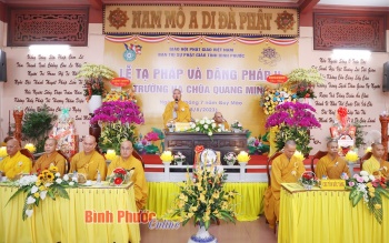 Chùa Quang Minh tổ chức lễ tạ pháp kết thúc mùa An cư