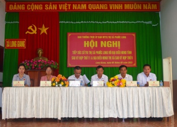 Đại biểu HĐND tỉnh tiếp xúc cử tri Phước Long