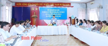 Bí thư Tỉnh ủy Nguyễn Mạnh Cường làm việc với Hội phụ nữ