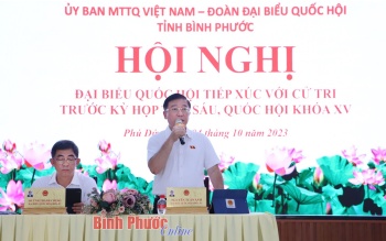 Đại biểu Quốc hội tỉnh tiếp xúc cử tri Bình Long