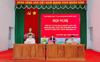 Đoàn đại biểu Quốc hội tỉnh tiếp xúc cử tri Phước Long