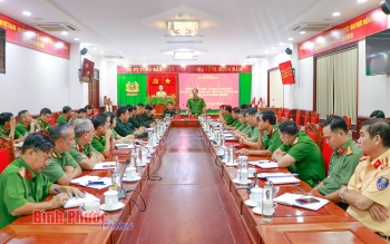 Bộ Tư lệnh Cảnh sát Cơ động kiểm tra tại Công an tỉnh Bình Phước