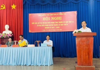 Đại biểu HĐND tỉnh tiếp xúc cử tri xã Thuận Phú