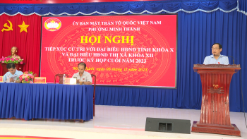 Đại biểu HĐND tỉnh tiếp xúc cử tri phường Minh Thành