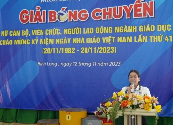 Giải bóng chuyền nữ ngành giáo dục thị xã Bình Long