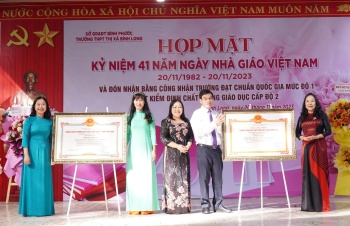Trường THPT thị xã Bình Long đạt chuẩn quốc gia mức độ 1