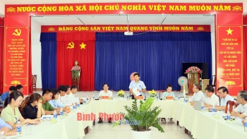 Bí thư Tỉnh ủy Nguyễn Mạnh Cường làm việc với Đảng bộ phường Minh Hưng