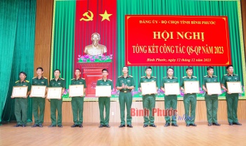 Bộ CHQS tỉnh Bình Phước tổng kết công tác quân sự, quốc phòng năm 2023