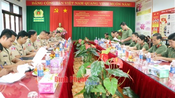 Ty Công an tỉnh Tboung Khmum thăm và làm việc với Công an tỉnh Bình Phước