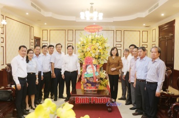 Tập đoàn Công nghiệp Cao su Việt Nam chúc tết Tỉnh ủy Bình Phước