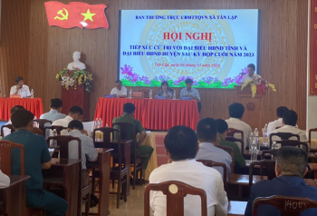 Đại biểu HĐND tỉnh tiếp xúc cử tri xã Tân Lập