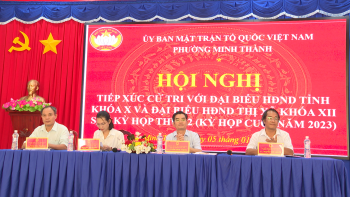 Đại biểu HĐND tỉnh tiếp xúc cử tri phường Minh Thành