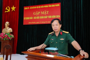 Bộ đội Biên phòng Bình Phước gặp mặt báo chí đầu năm