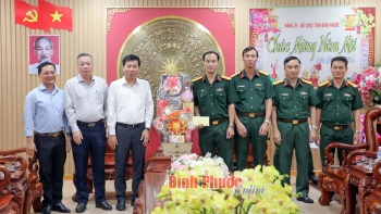 Bí thư Tỉnh ủy Nguyễn Mạnh Cường thăm, chúc tết các đơn vị lực lượng vũ trang