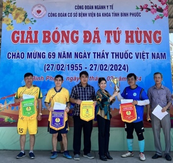 Giải bóng đá tứ hùng chào mừng Ngày thầy thuốc Việt Nam