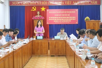 Đoàn đại biểu Quốc hội tỉnh giám sát tại Sở Nông nghiệp và Phát triển nông thôn