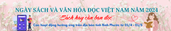 Banner Ngày Sách và Văn hóa đọc Việt Nam năm 2024