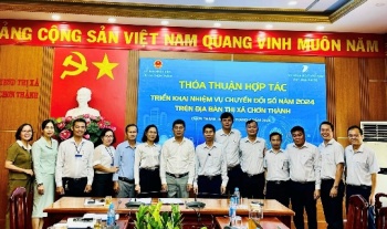 Chơn Thành - VNPT Bình Phước ký kết hợp tác chuyển đổi số