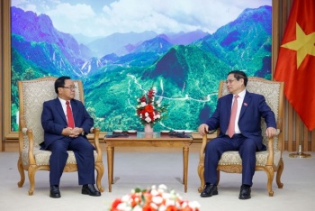 Thủ tướng Phạm Minh Chính tiếp Chủ nhiệm Ban Kiểm tra Trung ương, Tổng Thanh tra Nhà nước Lào