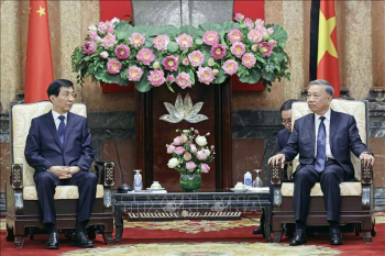 Chủ tịch nước Tô Lâm tiếp đoàn đại biểu Đảng, Nhà nước Trung Quốc