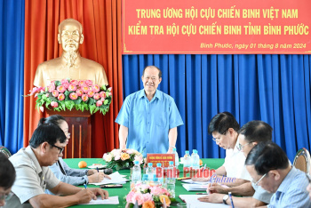 Trung ương Hội Cựu chiến binh làm việc tại Bình Phước