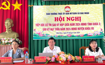 Đại biểu HĐND tỉnh tiếp xúc cử tri xã Đắk Nhau