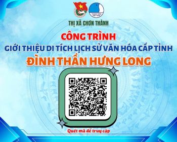 Giới thiệu di tích Đình thần Hưng Long bằng mã QR