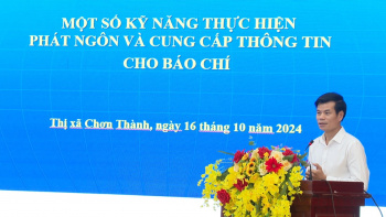 Chơn Thành tập huấn công tác người phát ngôn và cung cấp thông tin cho báo chí