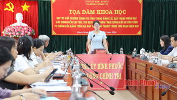 Tọa đàm khoa học về vai trò Trường Chính trị tỉnh trong bảo vệ nền tảng tư tưởng của Đảng