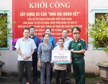 Bình Long khởi công xây dựng 3 căn nhà đại đoàn kết