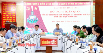 Hội nghị trực tuyến toàn quốc triển khai công tác tổ chức xây dựng Đảng năm 2025