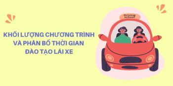 Khối lượng chương trình và phân bổ thời gian đào tạo lái xe