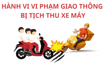 Hành vi vi phạm giao thông bị tịch thu xe máy