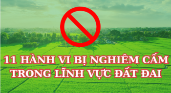 Hành vi bị nghiêm cấm trong lĩnh vực đất đai