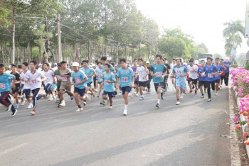 Bù Đốp hưởng ứng Ngày chạy Olympic vì sức khỏe toàn dân