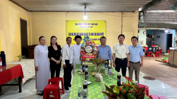 Sở Dân tộc và Tôn giáo thăm, chúc mừng các cơ sở tôn giáo