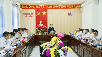 Bù Đốp chuẩn bị công tác tổ chức Đại hội Đảng bộ xã Tân Tiến sau sắp xếp